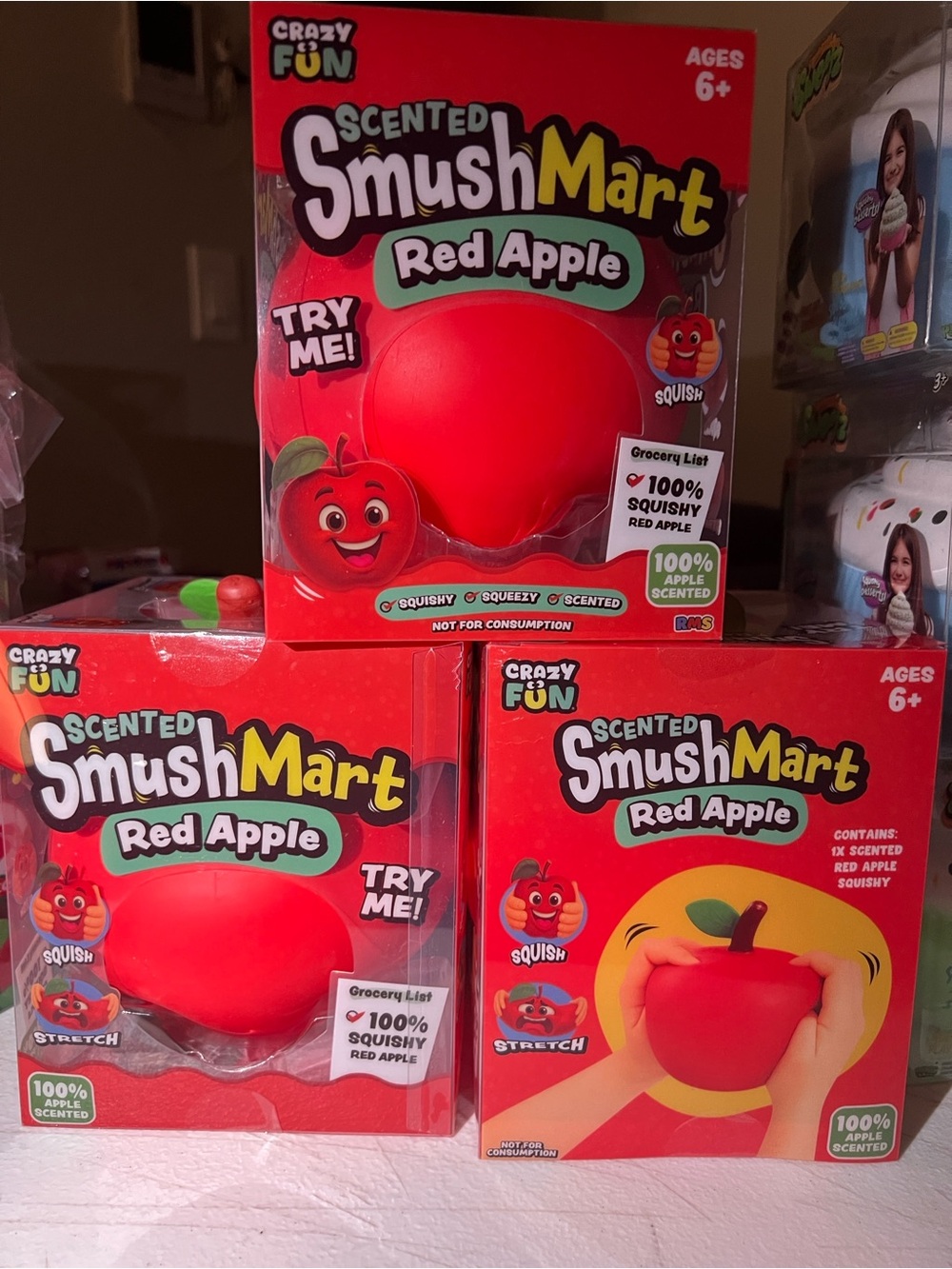 SmushMart Scented Red Apple Squishy Plush